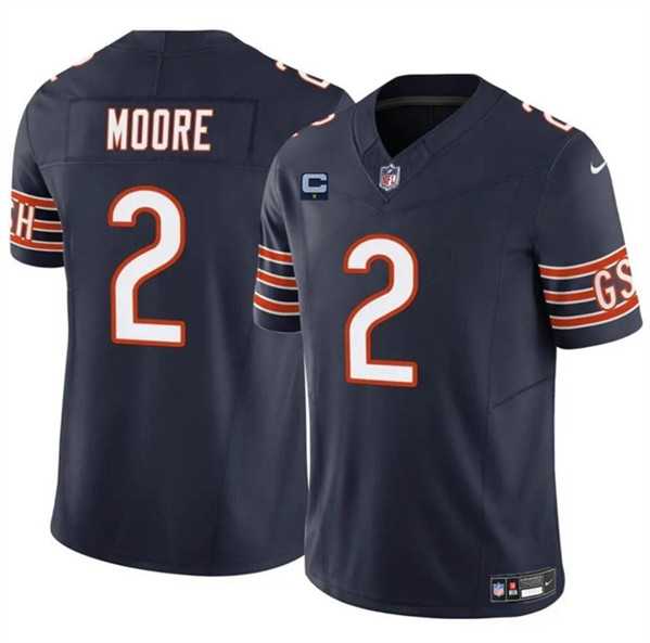 Men & Women & Youth Chicago Bears #2 DJ Moore Navy 2024 F.U.S.E. With 1-star C Patch Vapor Untouchable Limited Stitched Jersey,We sell and wholesale Men & Women & Youth Chicago Bears #2 DJ Moore Navy 2024 F.U.S.E. With 1-star C Patch Vapor Untouchable Limited Stitched Jersey on line form chian!